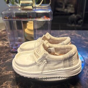 Hey Dude Wally Toddler White Slip-On Shoes - Size 7K
